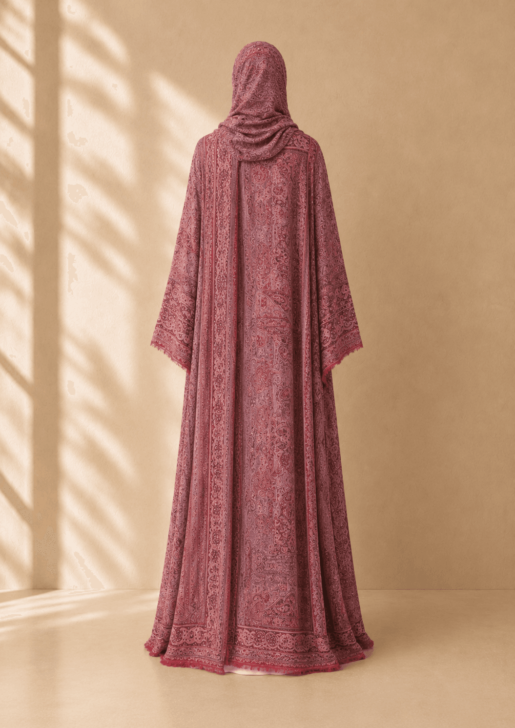 Mauve Whisper — Pashmina abaya — photo 2