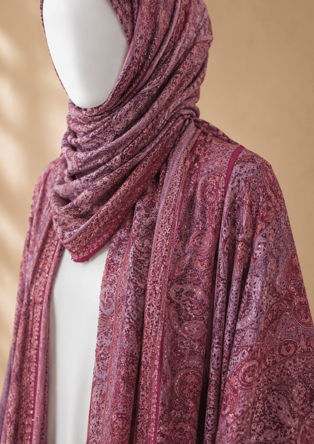 Mauve Whisper — Pashmina abaya — photo 3