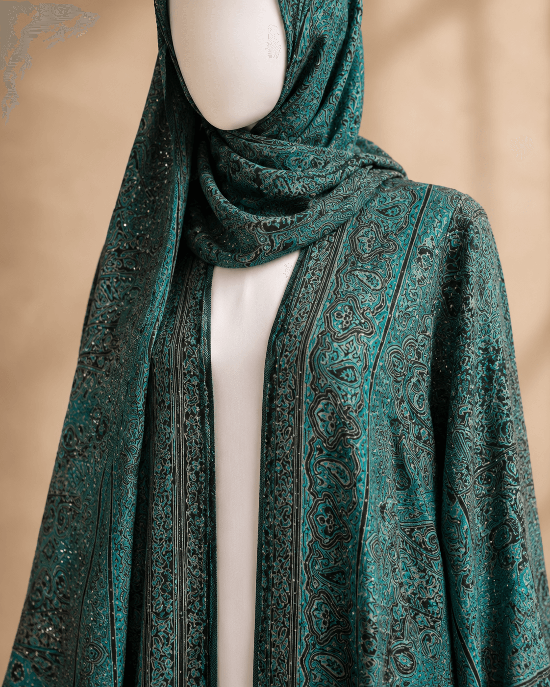 Midnight Plum — Pashmina abaya — photo 3