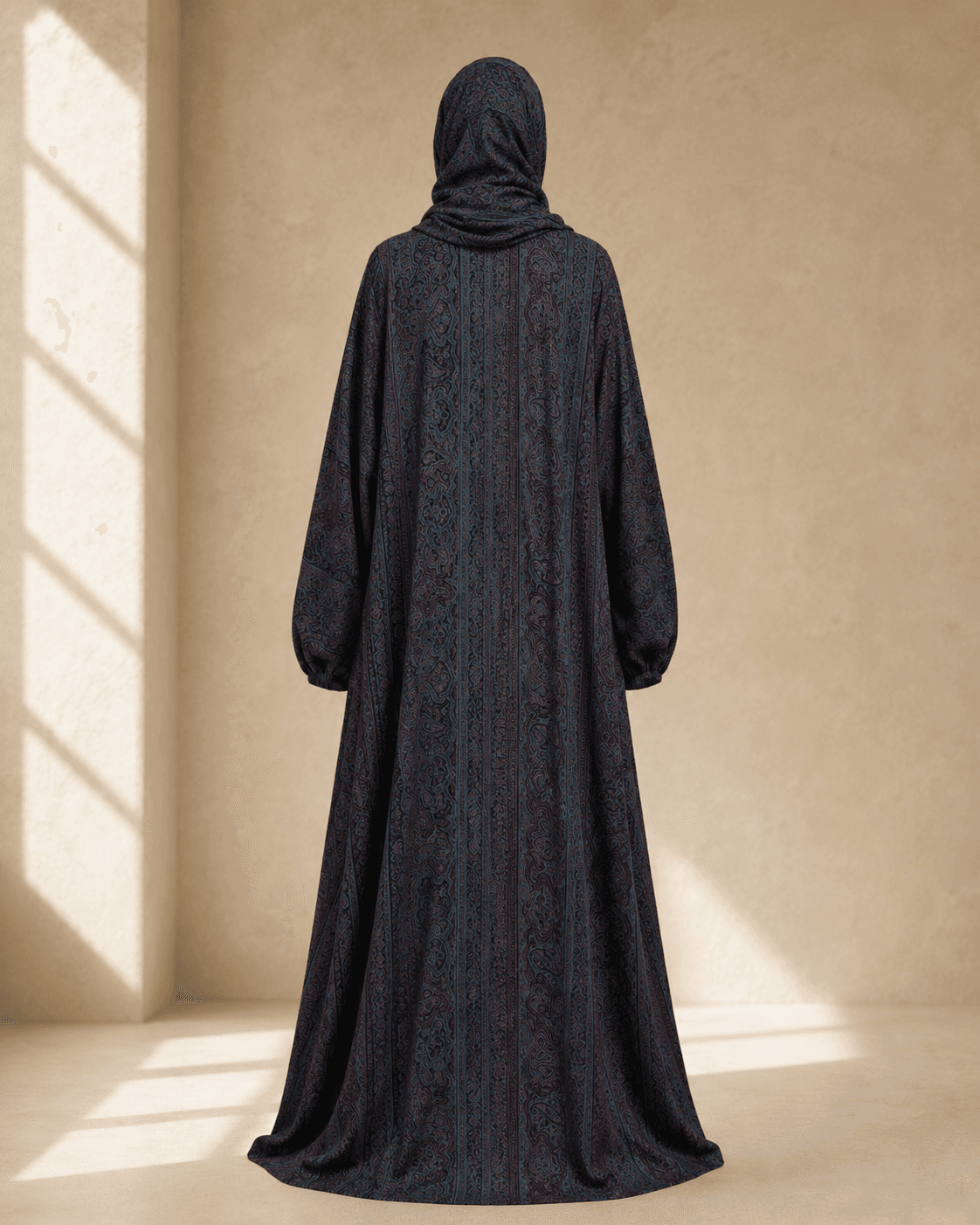 Teal Noir — Pashmina abaya — photo 2