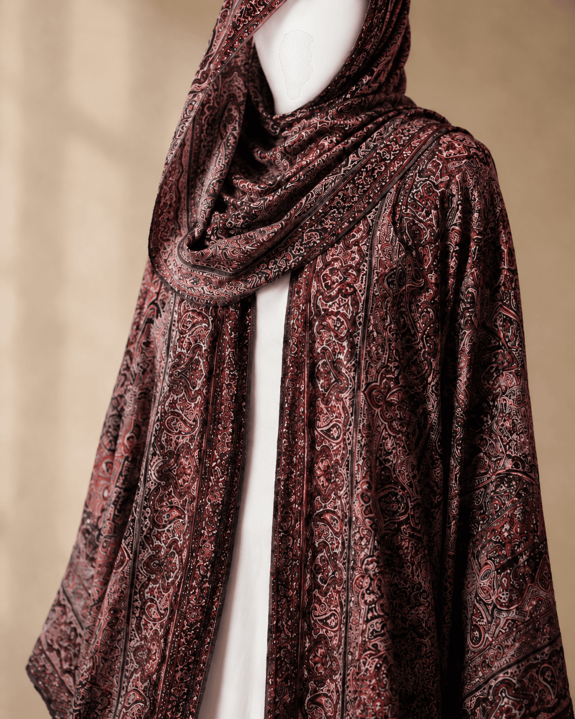 Velvet Garnet — Pashmina abaya — photo 3
